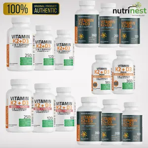 Vitamin K2 D3 Bronson (K2 as MK-7) 1,000IU / 5,000IU / 10,000IU