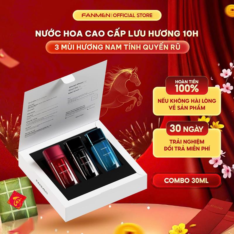 30ml Nước hoa nam Fanmen hương thơm nam tính quyến rũ lưu hương dài lâu Bộ sưu tập nước hoa Fanmen chính hãng hương thơm cuốn hút cho nam giới