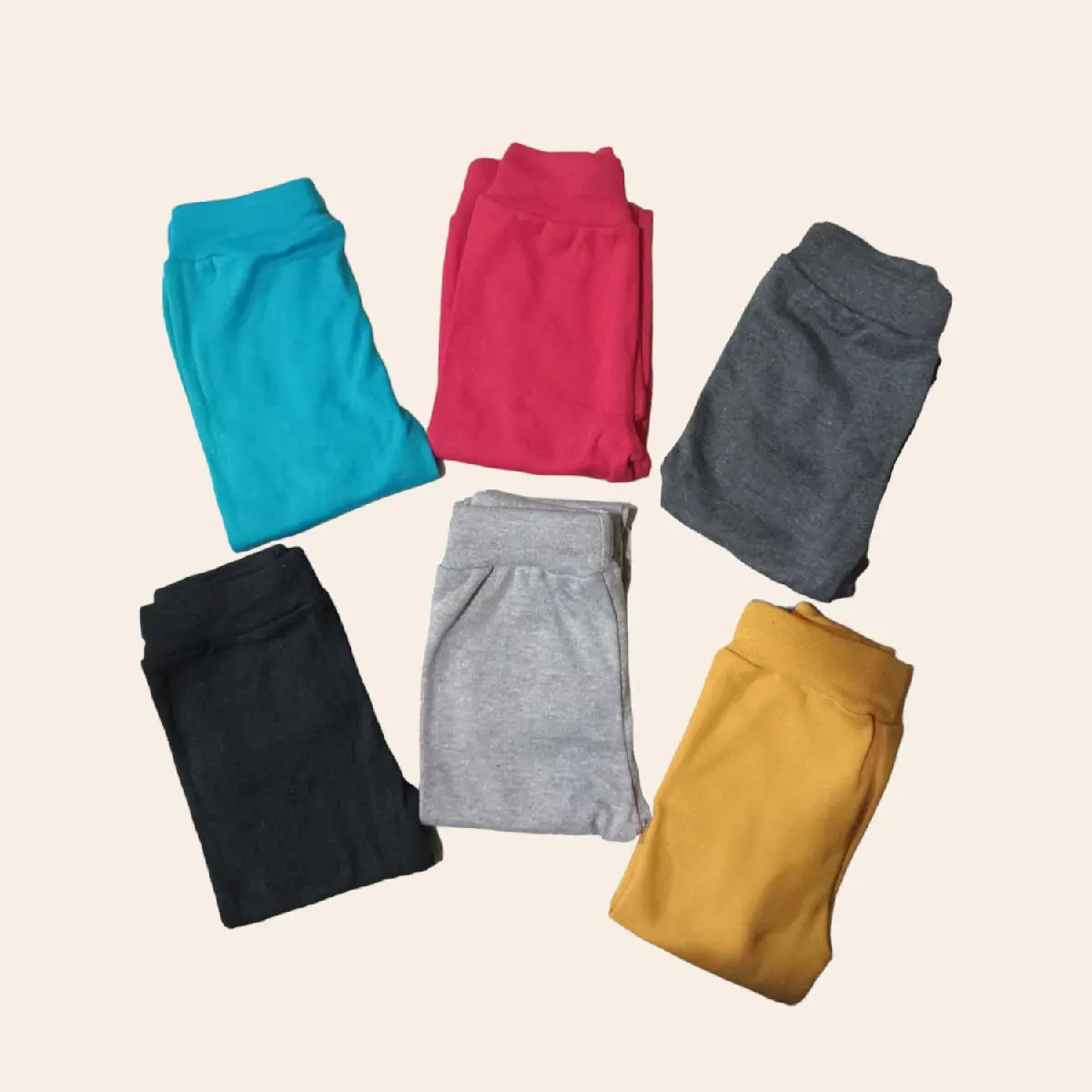 Paket 3 Pcs Legging Anak Perempuan Polos  Usia 1 sampai 14 tahun Rib Cotton Bayi  perempuan Lucu slim-fit 3-4 tahun 5-6 tahun fashions slimfit santai Celana