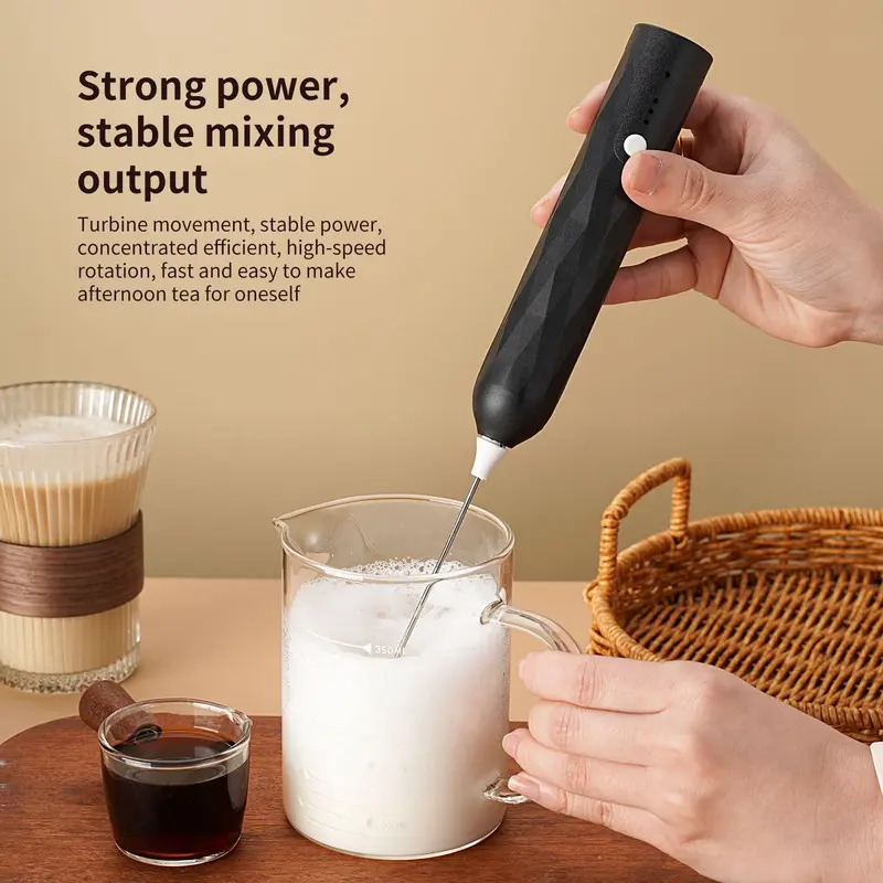 Pengaduk Telur Kopi Elektrik Bisa di jadikan pengaduk Krimer - Cappuccino Maker Mini Electric Hand Mixer WHISK Alat Kocok Telur Elektrik | Milk Frother Mixer Kopi Dalgona Milkshake Pengocok Minuman Pengaduk Coffee Latte 1