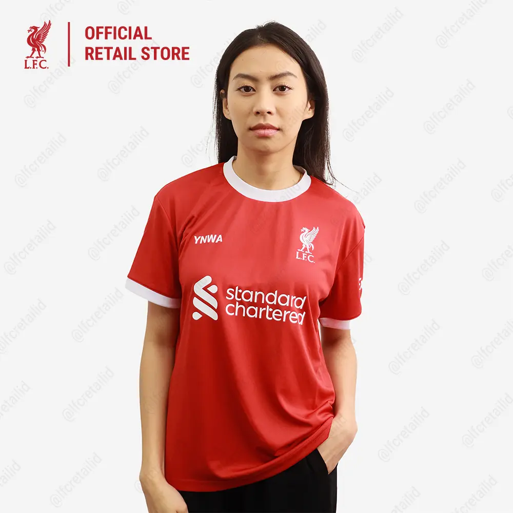 [Women Home] Liverpool FC 23/24 Supporter Jersey Home Women Red - Official LFC Jersey Original Wanita Merah