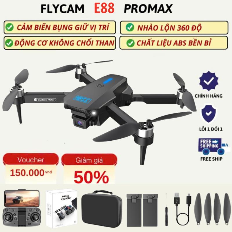 PIycam Mini, Flycam Giá Rẻ, Máy Bay Không Người Lái E88 MAX Camera Kép