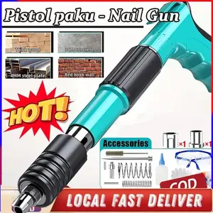 Nail Gun Fastening Gun Ramset Gun/Alat Paku Tembak Beton/Paku Tembak Manual/pistol Paku Keling/Nail Gun Silencer Nails