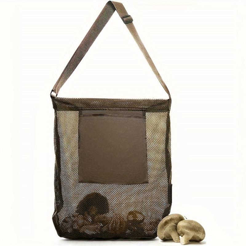 Product Introduction of 1PC Outdoor Orchard Picking Mushroom Bag Fruit Picking Bag Foldable Large Capacity Mesh Bag Field Satchel 20
