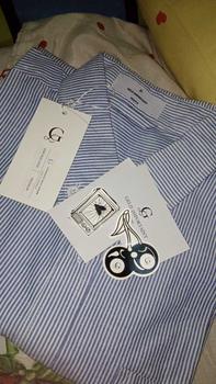 Product Review of Longshirt Boxy - Geld Importaint | Kemeja stripe boxy lengan panjang Pria / Wanita Unisex Salur Garis Nyaman Casual Katun from ひ**〜 0