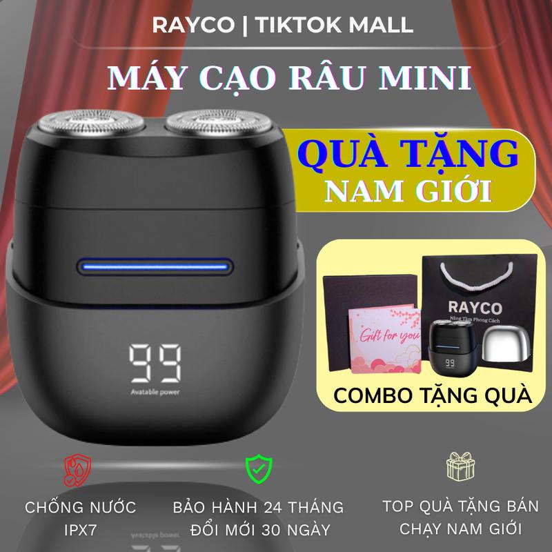 Máy cạo râu RAYCO cao cấp Mini RQ-222 ,cạo khô và ướt bảo hành  24 tháng
