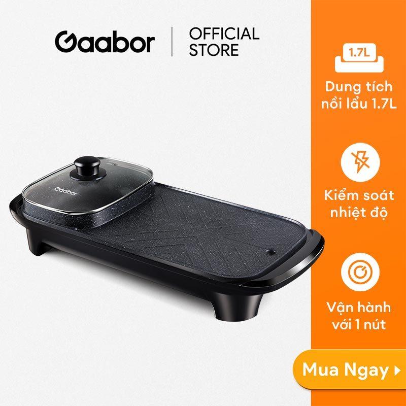 Thanh Lý Nồi lẩu nướng điện đa năng Gaabor EH-M01A dung tích 2L công suất 1300W