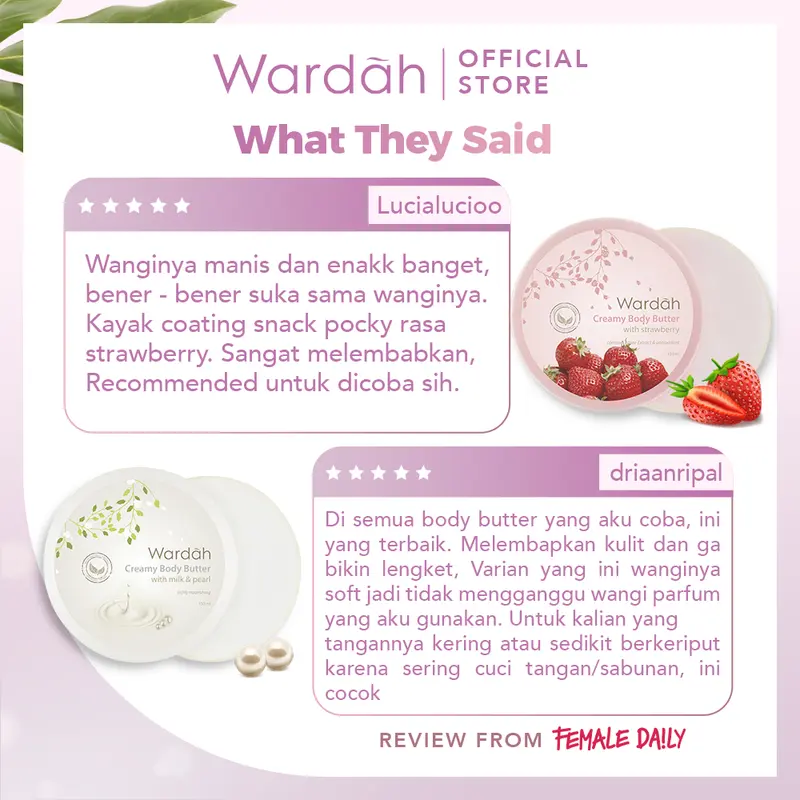 Murah ! Wardah Creamy Body Butter 50 ml 4