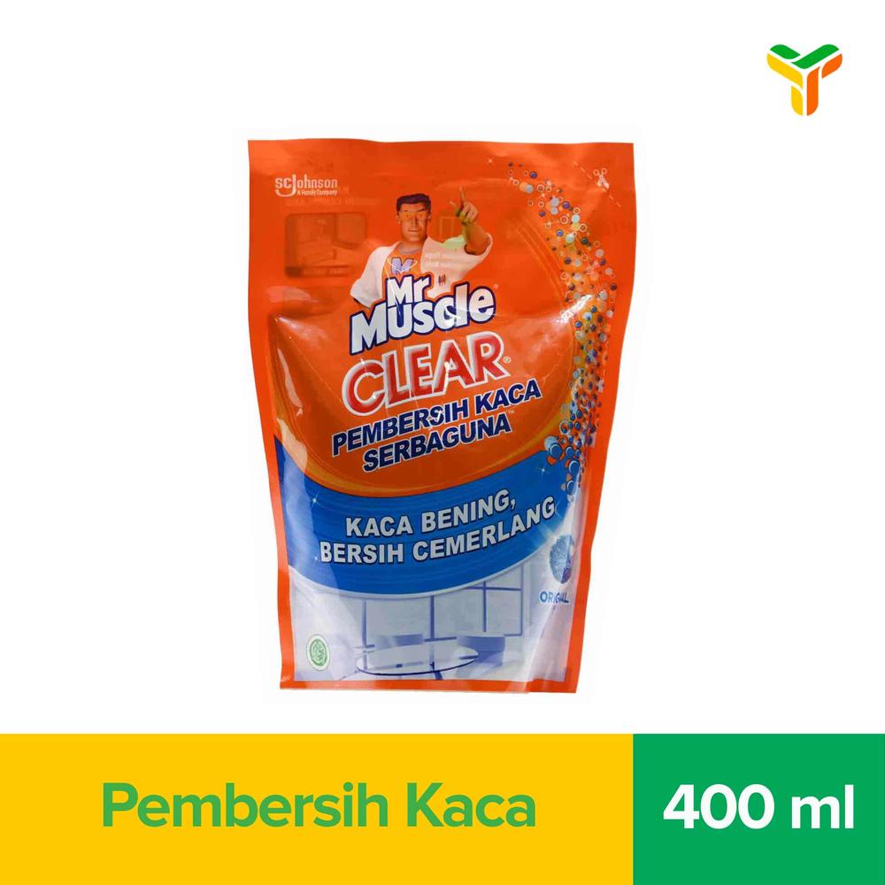 Clear Pembersih Kaca Original Pouch 400Ml