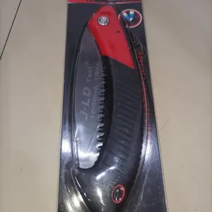 JLD Gergaji Kayu Manual 12" 16" dengan Pegangan Kayu Tangan Dahan Ranting Alat Potong Portable Multifungsi