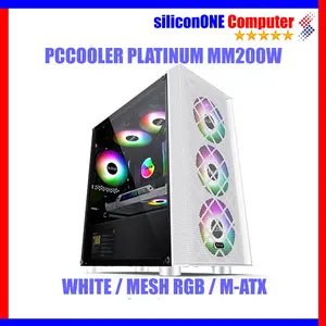 PCCOOLER Platinum MM200W WHITE Mesh MATX PC COOLER