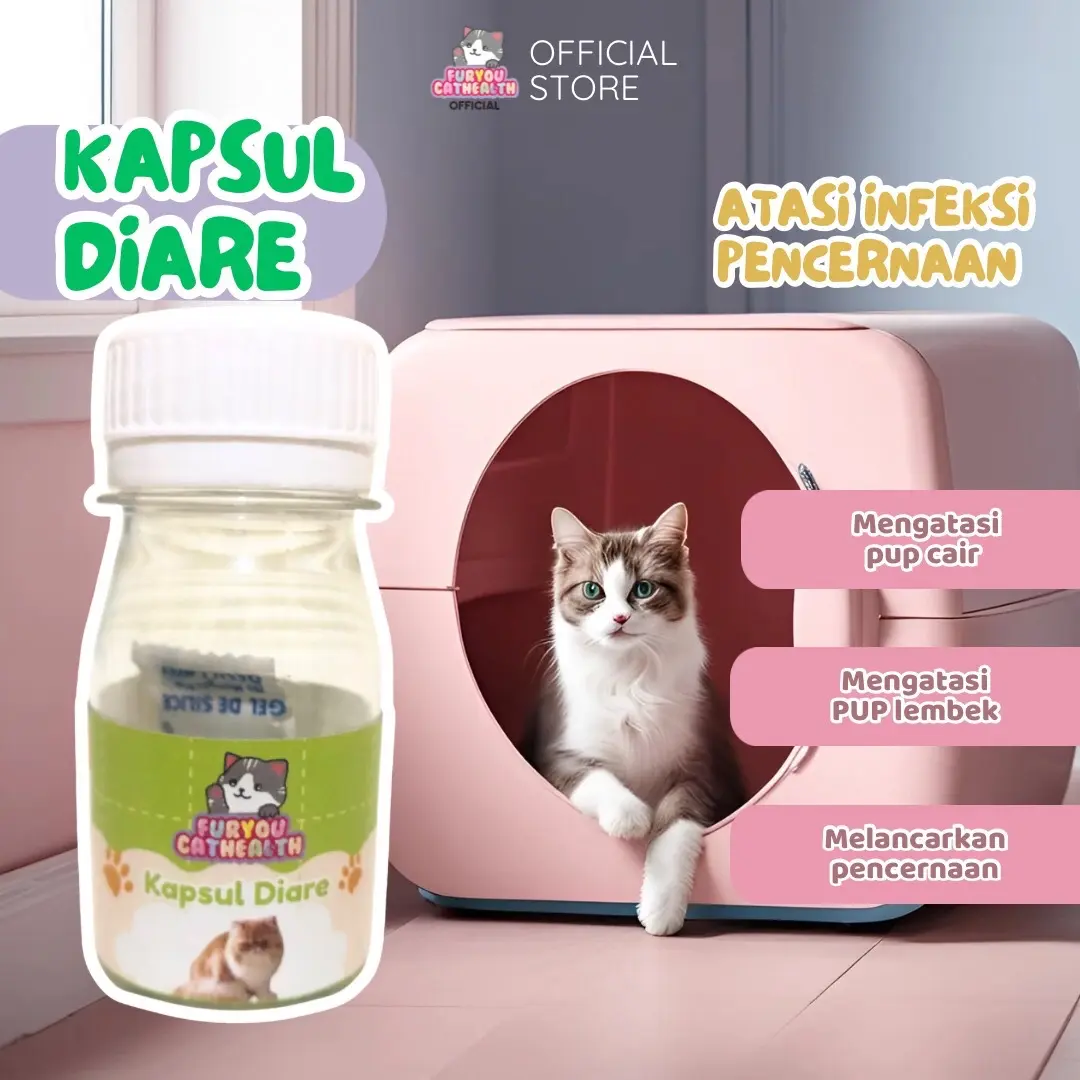 Furyou Pengobatan Anabul Diare Mencret Pup Cair Lembek