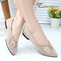 Gambar Emye - Sepatu Balet Wanita Flat Shoes Wanita Brukat Tulledot Brokat Ballet Teplek Hitam Karet - Hitam, 36 dari Emye_NEW Kab. Bogor 2 Tokopedia