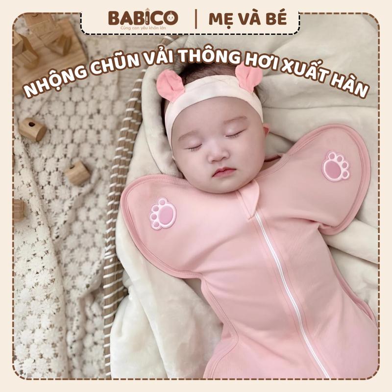 Nhộng Chũn Thông Hơi Xuất Hàn Giúp Bé Ngủ Ngon Co Giãn, Mềm Mát, Có Khóa 2 Chiều Thoải Mái Và Tiện Dụng