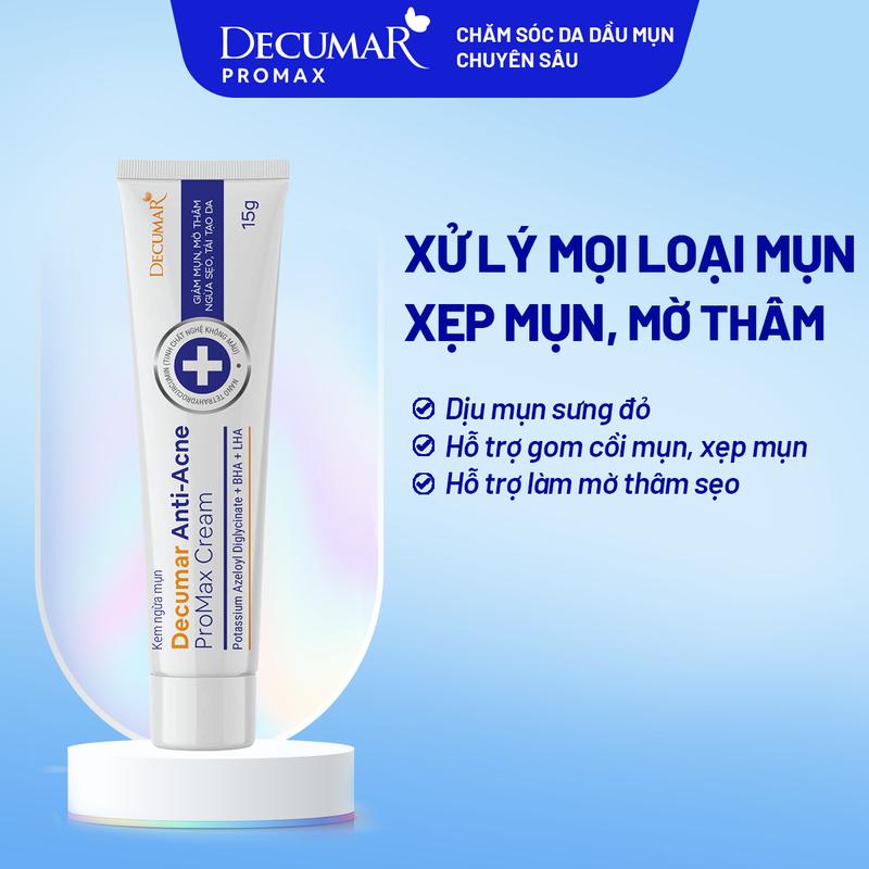 Kem chấm mụn Decumar Anti-Acne ProMax Cream, 15g - DPM01
