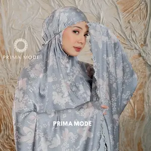 PRIMA MODE - Mukena Silk Luxury Armanie Balqis Series Vanelsilk 2in1 Lasercut