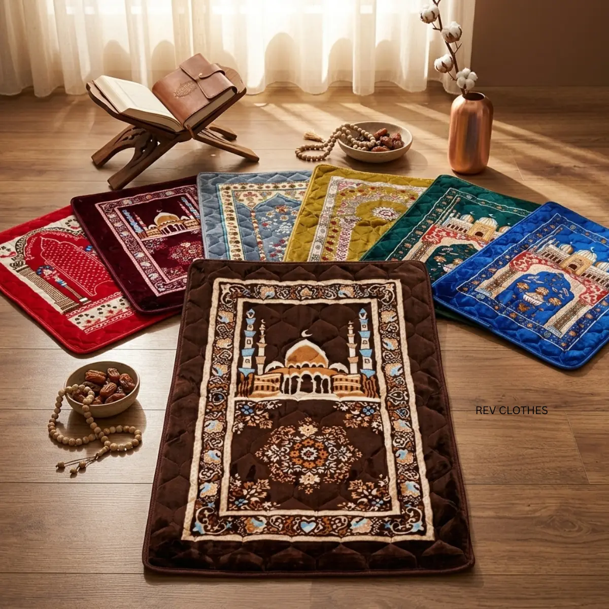 Sajadah Empuk Anti Selip Turkey Terlaris Ukuran SUPER Jumbo Tebal 70cm × 110cm / Rev Clothes Official