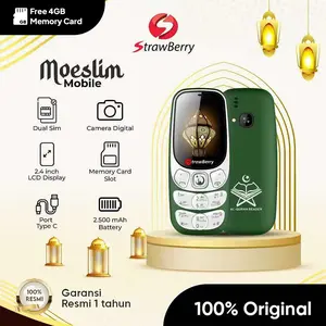 [EDISI MUSLIM] StrawBerry MOESLIM HP Murah Bisa Baca Al-Quran Digital Camera Type-C