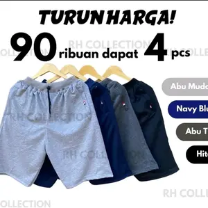 OBRAL MURAH !!!! Celana Pendek Baby Terry 100rb dapat 4 Celana Pendek Sport Zipper Fleece