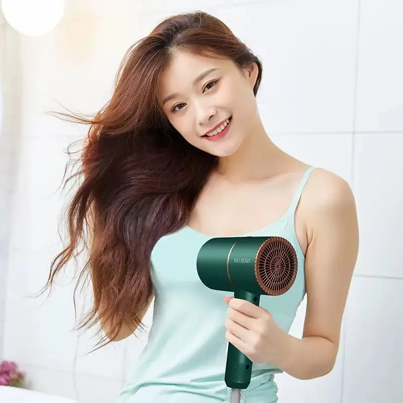 Pengering rambut cahaya biru ion negatif pengering rambut portabel daya rendah perawatan rambut pengeringan cepat 1
