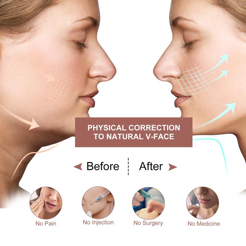 Product Introduction of JUSRON Double Chin Reducer V Line Face Lifting Tape Face Strap, Soft Silicone Chin Strap Face Shaper to Removing Double Chin for Women and Men 2