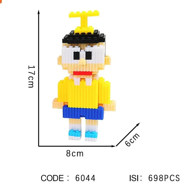 Nano Blocks DORAEMON NOBITA SIZUKA Nano Block 3D Model, Mainan Blok Susun, Blok Konstruksi DIY, Dekorasi Hiasan Karakter Animasi, hadiah Kado Anak 2