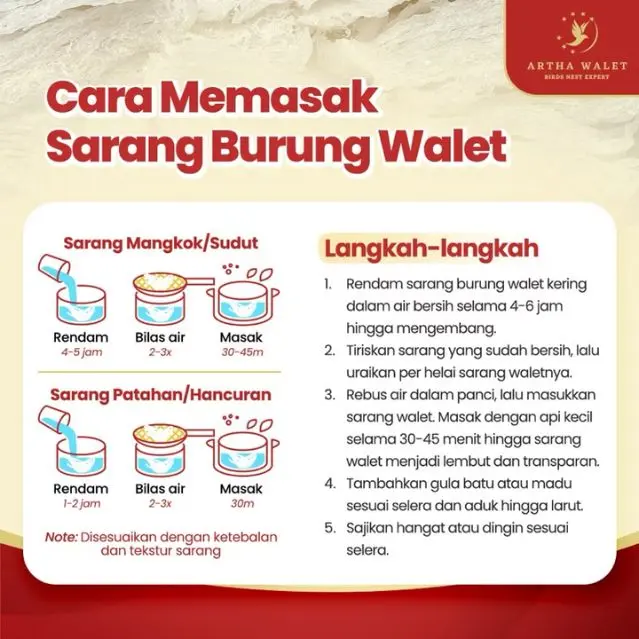 Sarang Burung Walet Sudut / Segitiga 1gr - Yanwo / Bird Nest 4