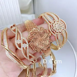 Beli 2 bonus 1 cin2/anting. B77 (04) Bangle motif paku  permata perhiasan xuping aksesoris wanita 1