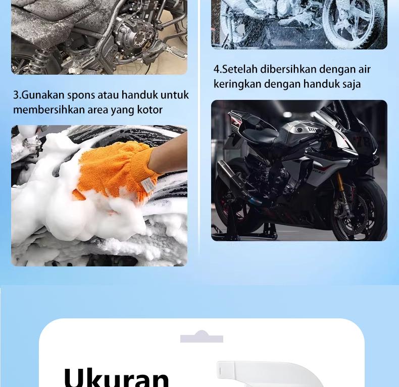 FIXIT【Normal】 Cairan pembersih khusus sepeda motor, cairan pencuci mobil ultra-konsentrat, cairan busa pencuci mobil listrik, air pencuci mobil, lilin, pembersih lapisan