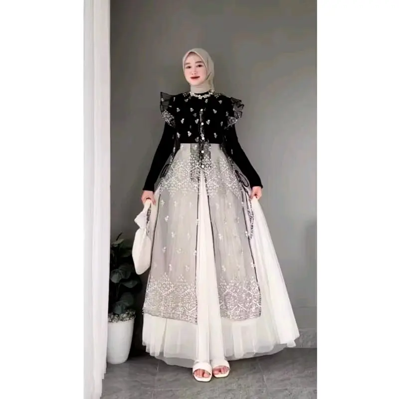 outer brukat olla / outer kondangan/hari raya/lebaran/wisuda / outer brukat etnik/sapto