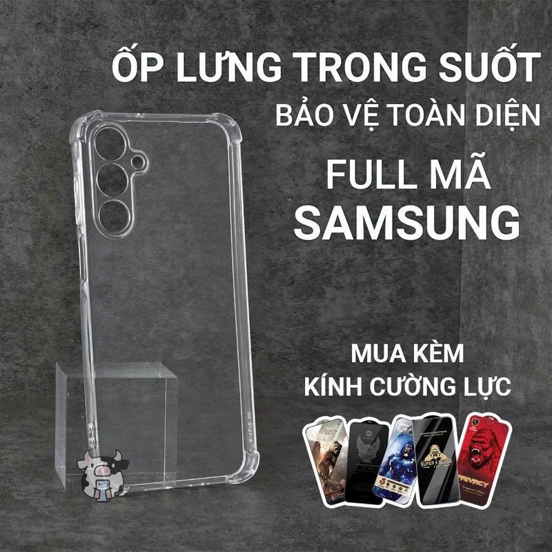 Ốp lưng cho Samsung A06 A16 A15 A12 A05 A23 A14 A13 A03 A51 A04 J7 A11 A50 A32 A03S A55 A02S A24 A21S A22 Note 8/9/10- silicon, chống sốc trong suốt, tpu silicon cao cấp Luxa Case