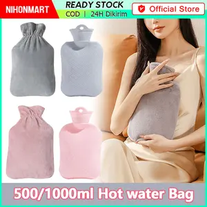 Bantal Penghangat Air Panas Dingin 500ml/1000ml / Bantal Kompres Air Panas / Kantong Kompres penghangat Air Panas Perut Hot Water Bag