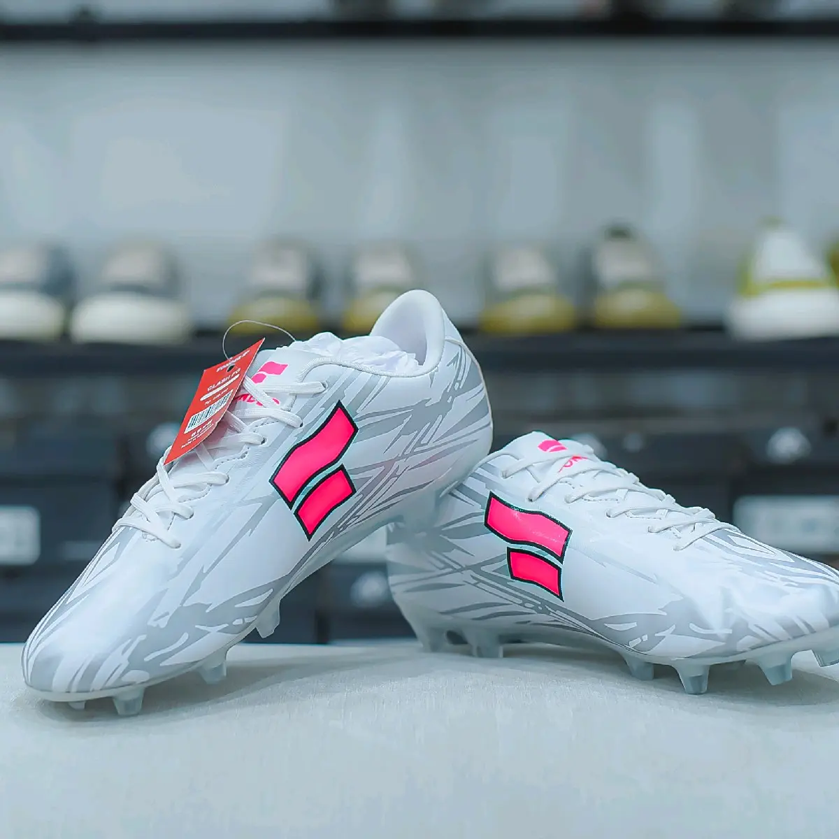 SEPATU SEPAK BOLA FONDER CLASHFG WHITE PINK ORIGINAL