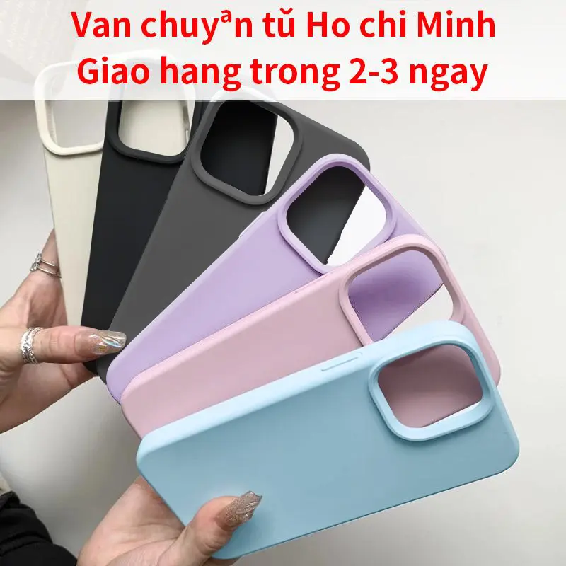 Ốp Điện Thoại Silicon Lỏng, Tương Thích Với iPhone 13 Pro Max, 11, 12, 14, 15, 17, Air 16 Plus, X, XS, Ốp Lưng Bảo Vệ Chống Sốc, Màu Trơn Có Phụ Kiện Ốp Điện Thoại