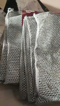 Product Review of (Isi 10pcs) Kain Lap Dapur Kawat Perak Metalik Bentuk Persegi Halus Sebaguna / Pembersih Panci Piring Kain Cuci Piring Kawat / Lap Cleaning/kain lap microfiber from e**i 0