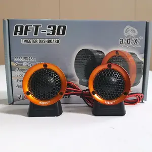 ADX Dome Tweeter AFT-30 Dashboard Kualitas Suara Jernih untuk Mobil Meningkatkan Pengalaman Mendengarkan Musik Sensitivity 90dB Magnet Neodynium Elco 4.7uF/50V - Warna OREN