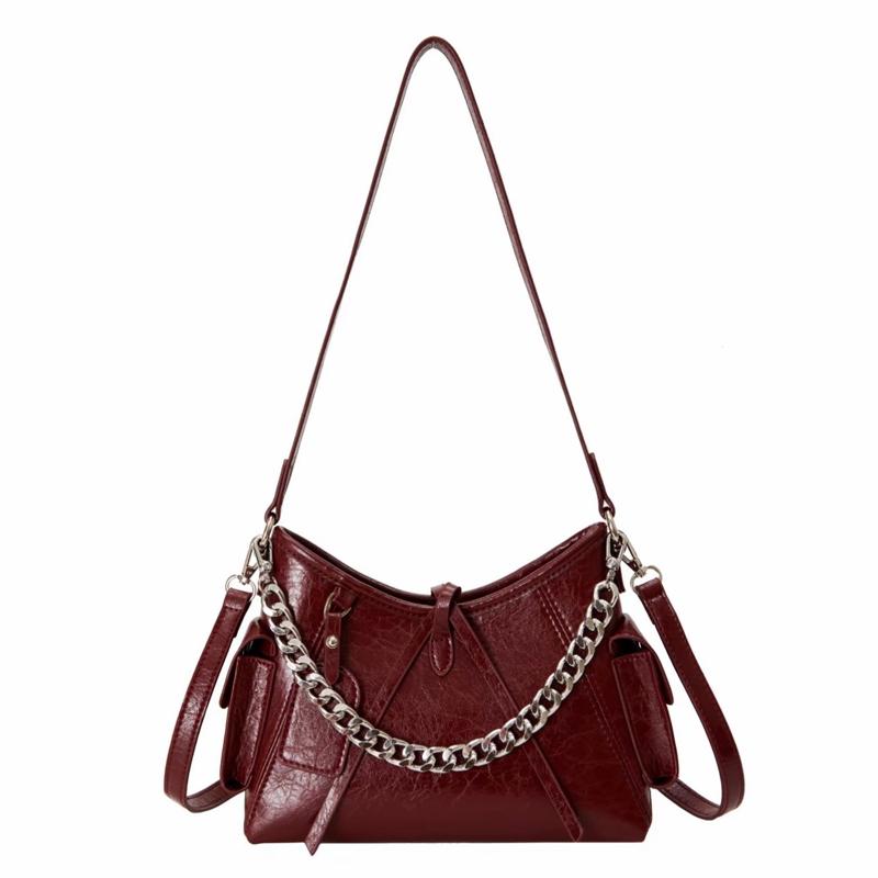 [ Tặng 3 dây đeo] Túi xách nữ đeo vai đeo chéo  thiết kế dây xích ngang sag chảnh