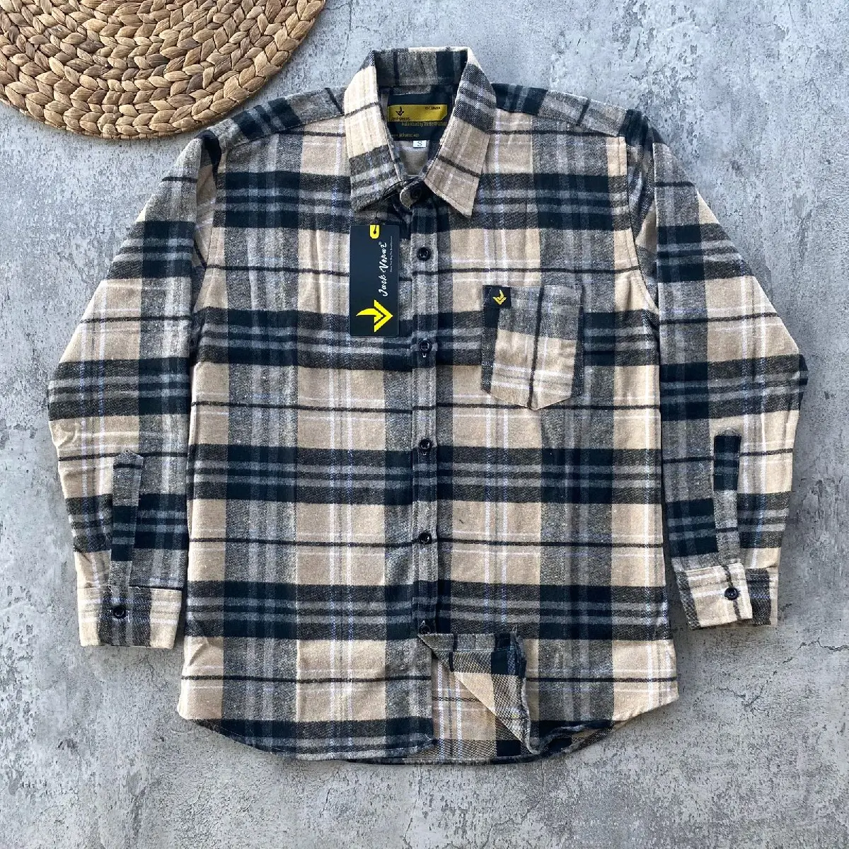 Kemeja Flanel Anak-anak Usia 4-12 Tahun Model Unisex Fashion