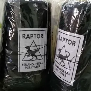 BENANG OBRAS POLYESTER HITAM 500g