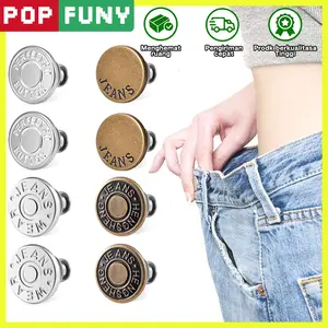 【POP FUNY】Kait Pengencang Pinggang Tanpa Lubang - Menyesuaikan Lingkar Pinggang, Membentuk Tubuh, Nyaman dan Pas - Cocok untuk Celana, Rok, dan Pakaian Lainnya