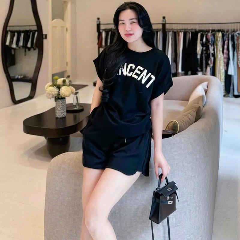 Bộ mặc nhà nữ mùa hè , đồ bộ bigsize chất cotton Gemmy House in chữ Incen 3