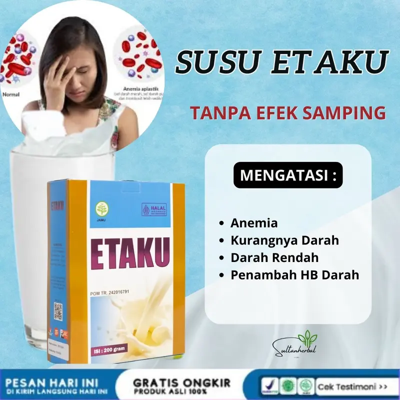 ETAKU Atasi Anemia, Kurangnya Darah, Darah Rendah, Penambah HB Darah ASLI AMAN 0