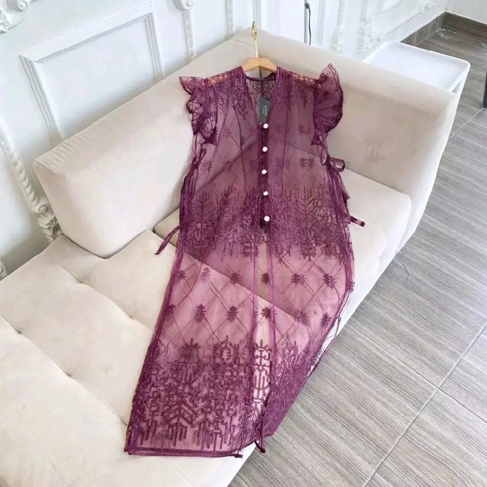 Baju Muslim Wanita Outer Brukat Olla Sapto Viral 2025 untuk Kondangan - Katun, Dewasa, Kardigan, Cardigan,  Dress Cantik Motif Panjang