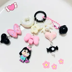 The Powerpuff Girls Bag Charm Handphone Charm Beads Gantungan Hp Karakter Kartun Tas Korean Style Gantungan Kunci Tas Multifungsi Cantik