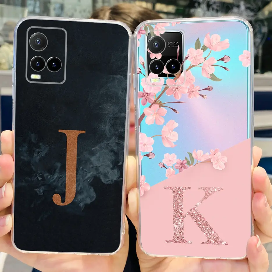 For Vivo Y33s 4G Case Vivo Y21 Y21s Luxury Letters Cover Soft Silicone Phone Case For Vivo Y21s Y 21 s VivoY21 Y33s Casing Shell