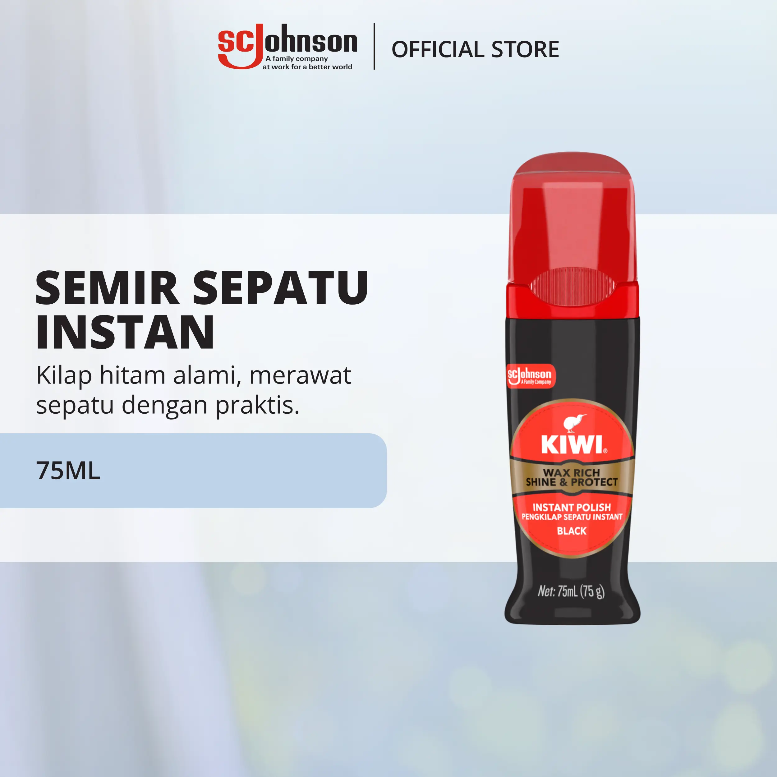 KIWI Shine & Protect Black 75ml - Perawatan Sepatu