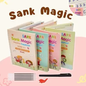SANK MAGIC BOOK 1 SET ISI 4 BUKU PULPEN dan 5 Tinta - Buku Edukasi Sensorik dan Motorik Anak