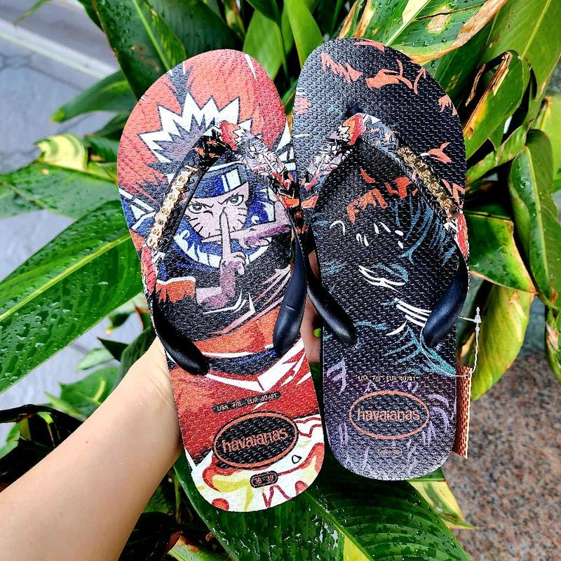  Dép Nam Cao Su Havana Naruto Chữ  Tang Sắt Cao Cấp 