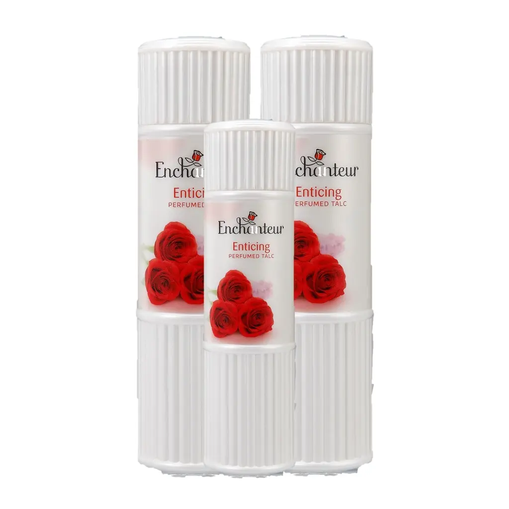 ENCHANTEUR Talcum Powder – Enticing 125g x2 + FREE 50g