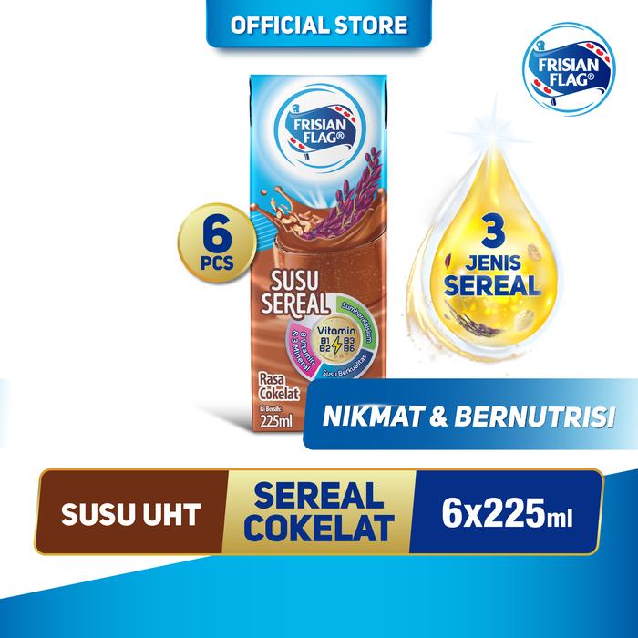 Gambar Frisian Flag Purefarm Susu UHT Sereal Cokelat 225ml [6 pcs] dari Frisian Flag Official Store Kota Administrasi Jakarta Utara Tokopedia